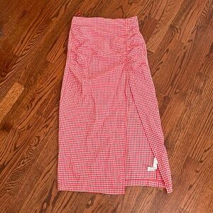 Zara gingham skirt